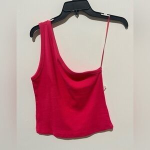 Pilcro Zeda Ribbed One Shoulder Top. NWT